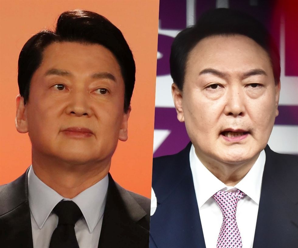 Yoon, Ahn disagree on how to field unified candidate - The Korea Times