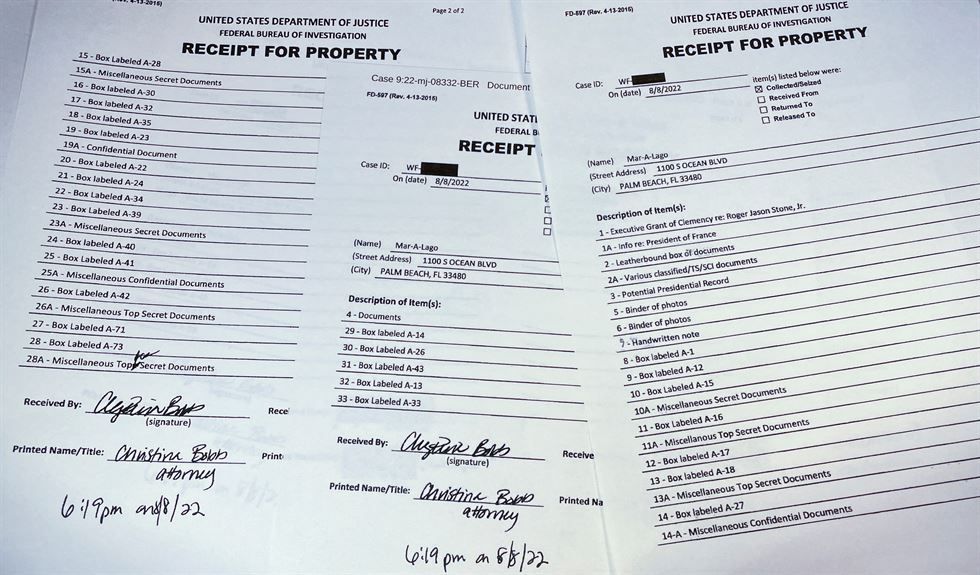 FBI seized top secret documents in Trump estate search - The Korea Times