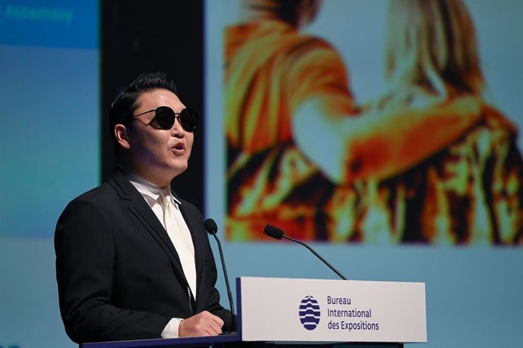 Rapper Psy makes case for why Busan should host 2030 World Expo - The ...