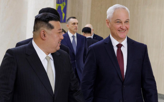 Russia's defense chief departs Pyongyang after 2-day visit: KCNA