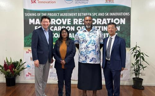 SK Innovation signs MOU for forest restoration project in Fiji - Vimarsana News