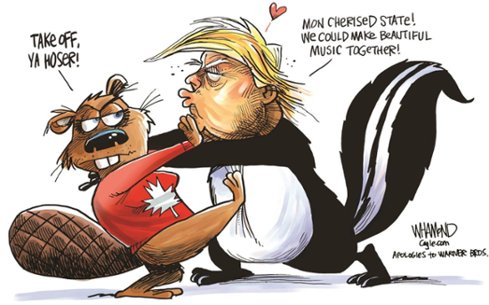 Trump courting Canada