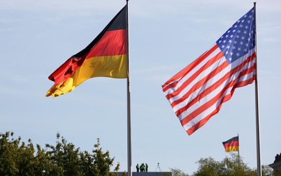 US displaced China as Germany's biggest single trading partner last year