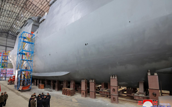 N. Korea unveils alleged nuclear-powered submarine