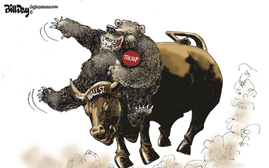 Bull and bear stockmarket