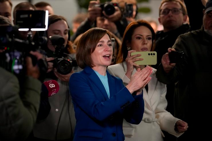 Moldova's pro-Western Sandu claims election win after meddling allegations