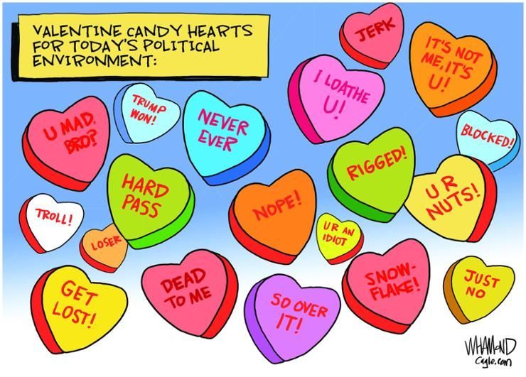 Valentine candy for today's politics