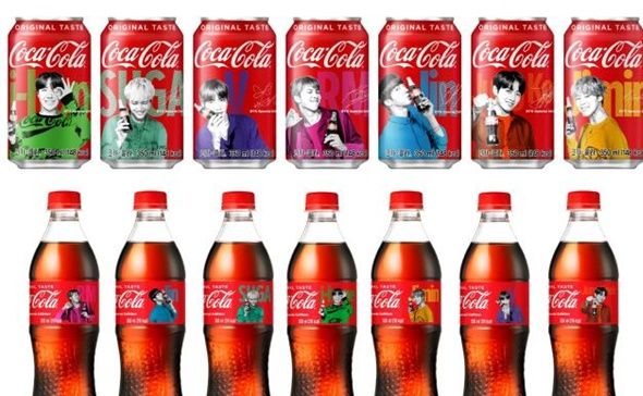 Coca Cola to have each BTS member on bottles - The Korea Times