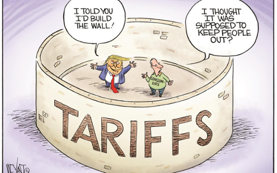 Trump build wall of tariff