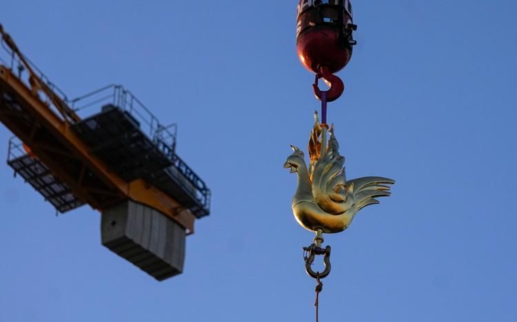 Notre-Dame rooster back on Paris cathedral's spire as renovation enters final stage - Vimarsana News