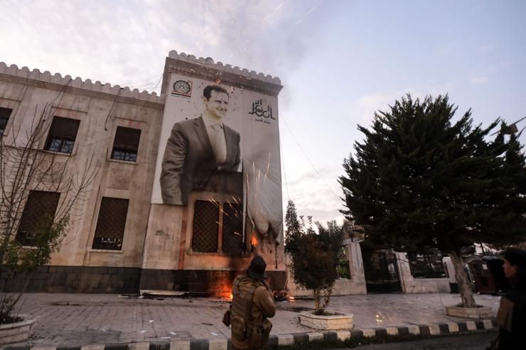 Rebels declare end of Assad rule in Syria