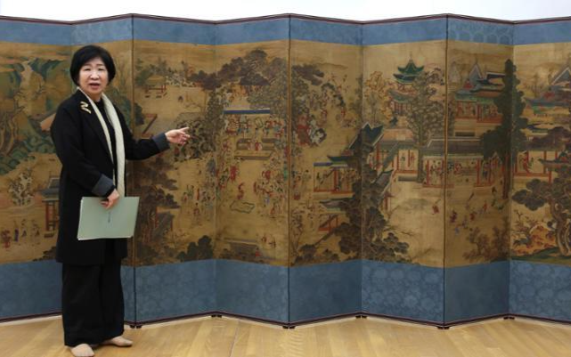 Joseon-era folding screen restored - The Korea Times