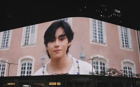 Shinsegae Square promotes new song by BTS' V