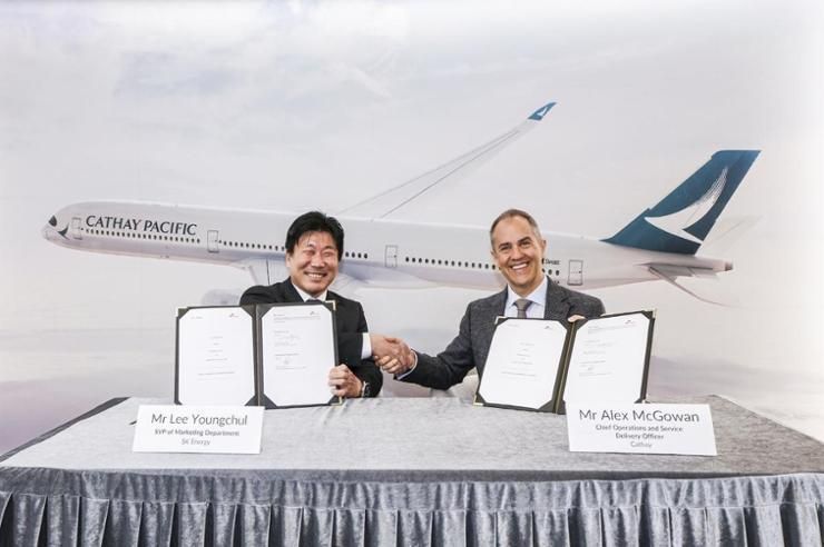 SK Energy to supply renewable aviation fuel to Cathay Pacific