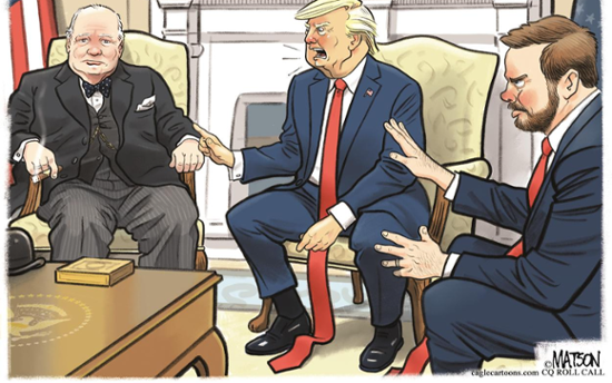 Trump and Vance scold Churchill