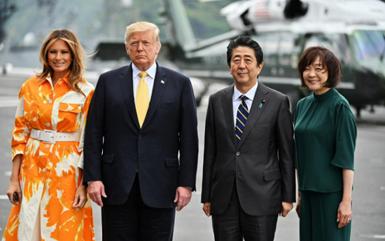 Trump hosts Shinzo Abe's widow at Mar-a-Lago