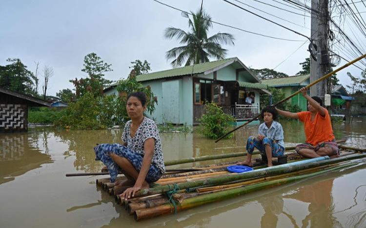 Heavy flooding in southern Myanmar displaces more than 14,000 people ...