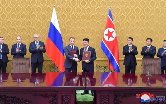 N. Korea, Russia sign protocol on expanding economic cooperation
