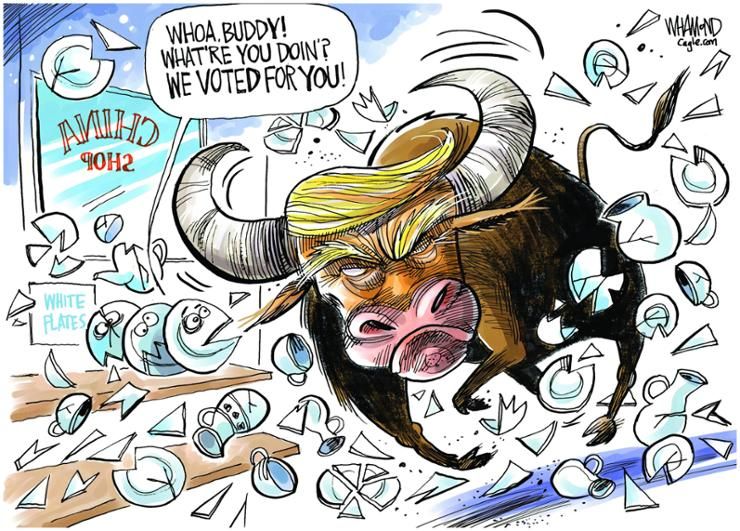 Trump a bull in a China shop