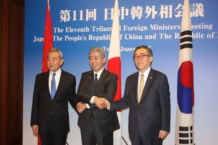 South Korea, Japan, China reaffirm peace on Korean Peninsula 'shared interest, responsibility': FM Cho