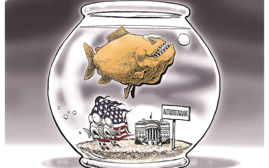 Authoritarian fishbowl