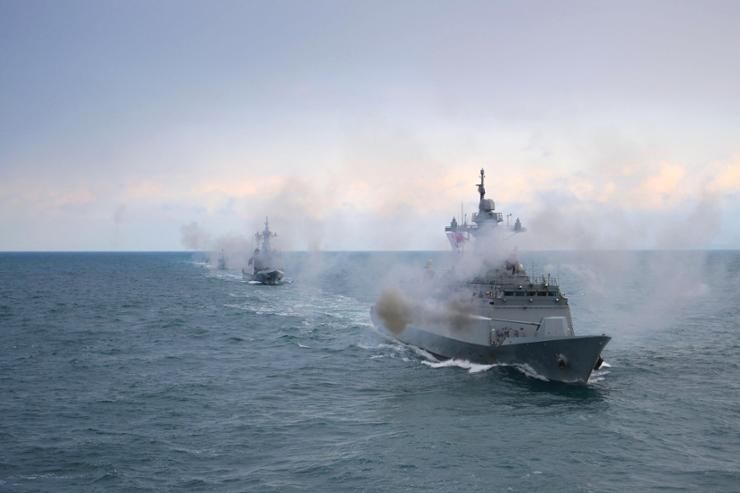 Navy conducts first maritime drills this year