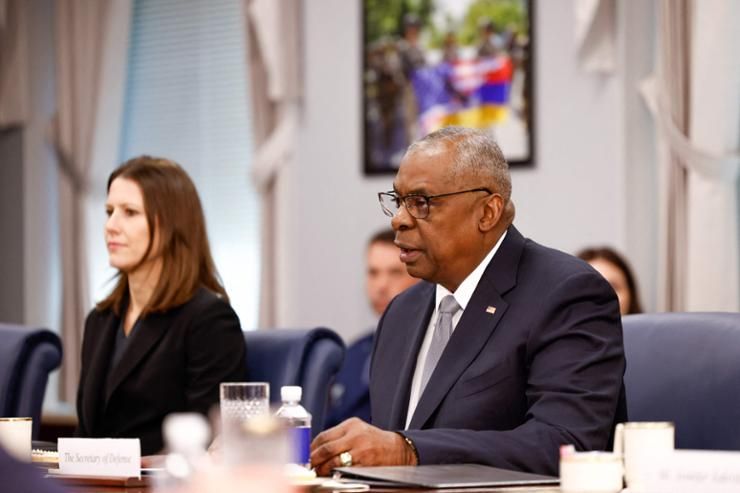 Austin stresses alliances as 'great strategic advantage,' calls for 'steady' American leadership