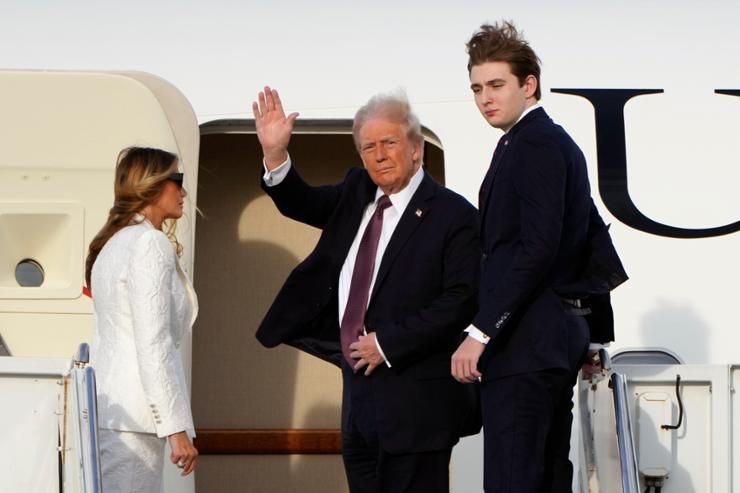 Trump arrives in Washington for inaugural celebrations to mark his return to power