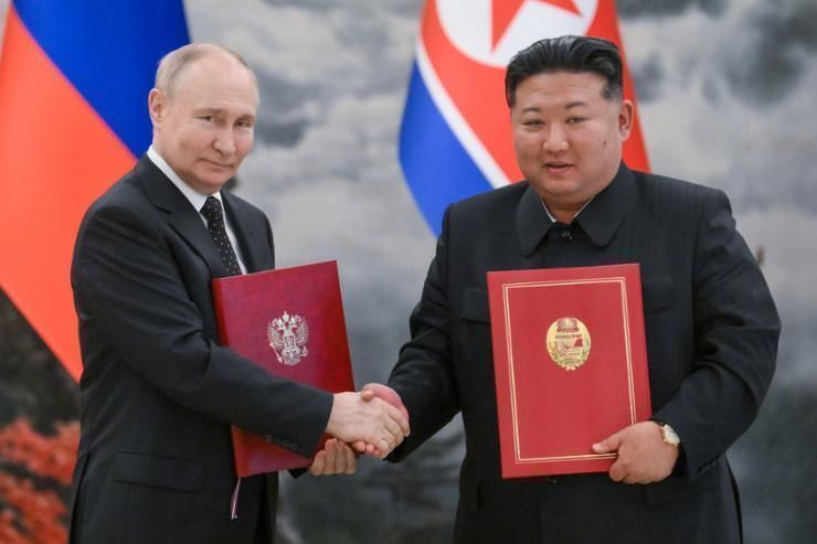 N. Korea's Kim finalizes defense pact with Russia