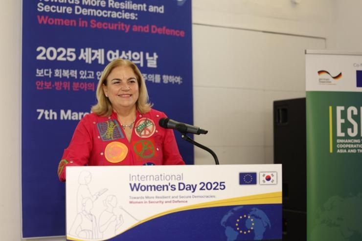 EU delegation highlights women’s role in defense on International Women’s Day