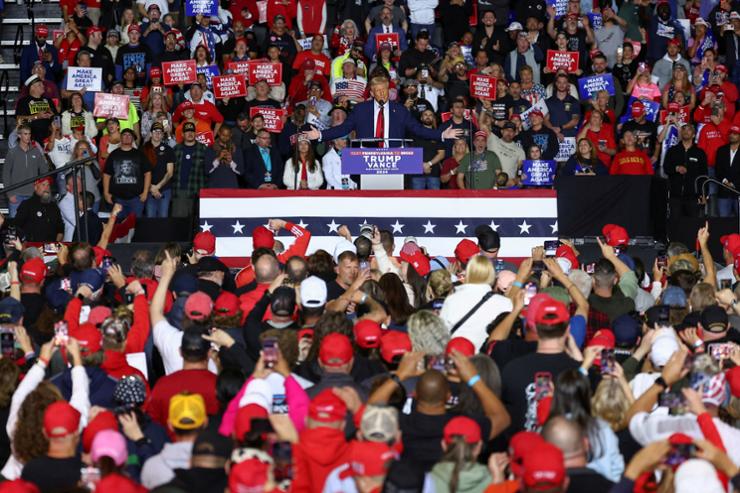 How Donald Trump's rhetoric has grown darker and windier