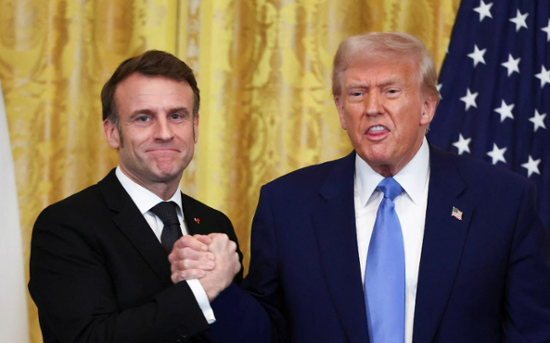 Trump, Macron display stark differences on Ukraine despite friendly veneer