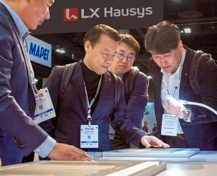 LX Hausys showcases flooring materials at US fair