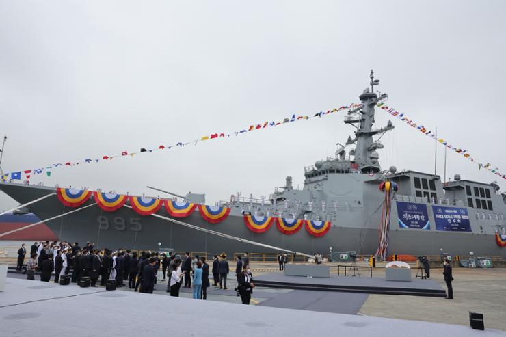 New 8,200-ton Jeongjo the Great Aegis destroyer delivered to Navy