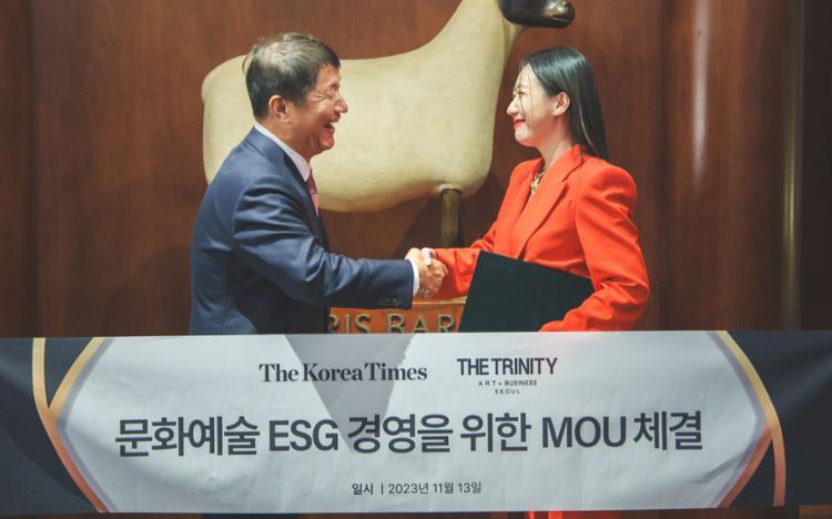 Korea Times, The Trinity forge partnership to enhance ESG through arts and culture - Vimarsana News