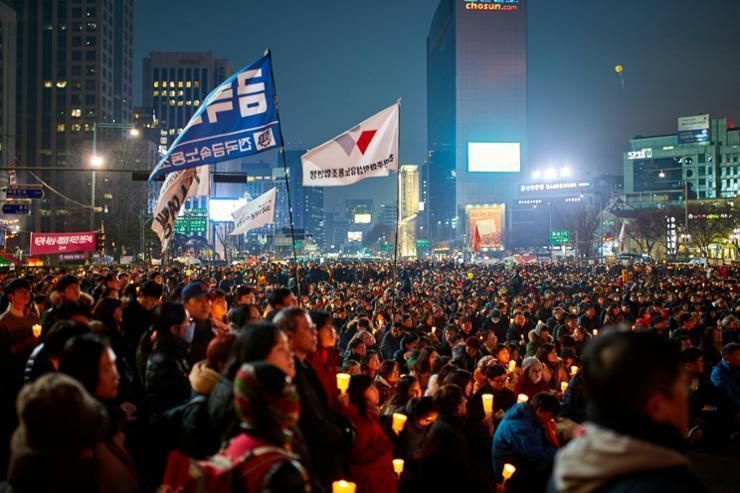 On Korean protests