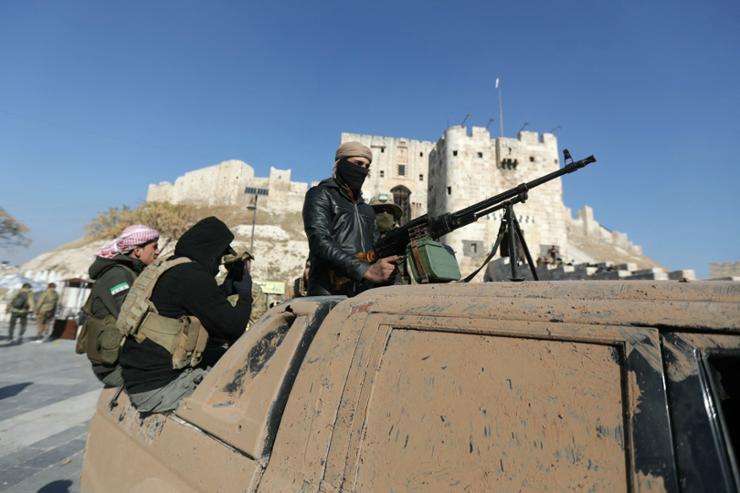 Syrian rebels sweep into Aleppo, Russia conducts strikes in support of Assad
