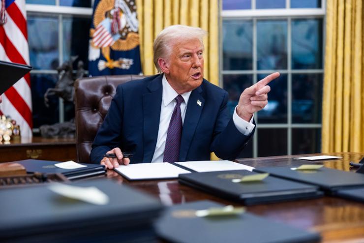 Trump discussing TikTok purchase with multiple people, decision in 30 days