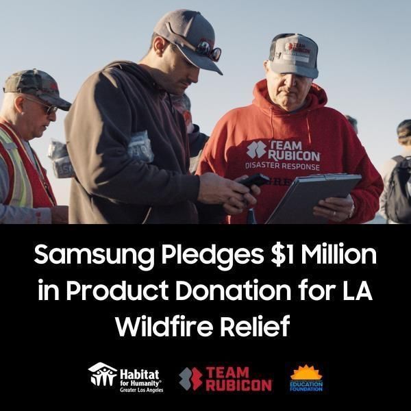 Samsung Electronics to donate $1 mil. for LA wildfire relief